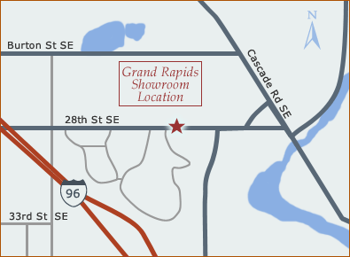 Grand Rapids Showroom Map